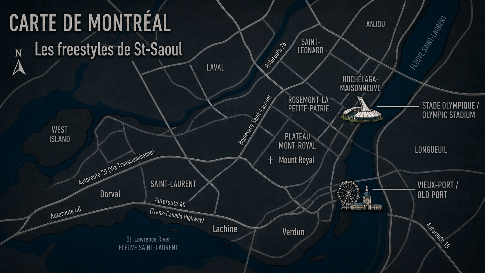 Carte de Montréal - St-Saoul